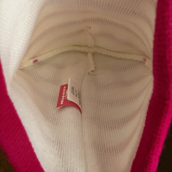 🆕 Hello Kitty Pink and White Striped Beanine - Picture 3 of 7